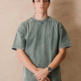 OVERSIZE ACID WASH VERDE