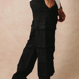 BLACK CARGO JEANS