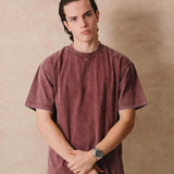 OVERSIZE ACID WASH VINO